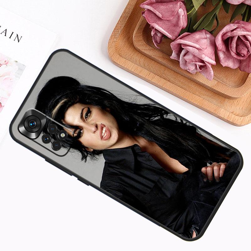 Amy Winehouse Case For Xiaomi Redmi 12C 10C 9A 9C 9T Redmi Note 12 Pro 8 9 10 11 Pro 11S 10S 12S Cover