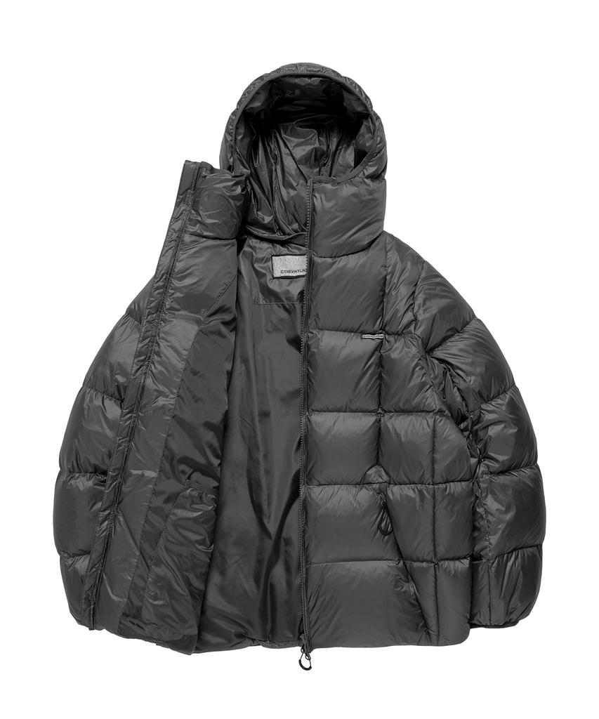 Thevinylhouse Hooded Duck Down Jacket Charcoal