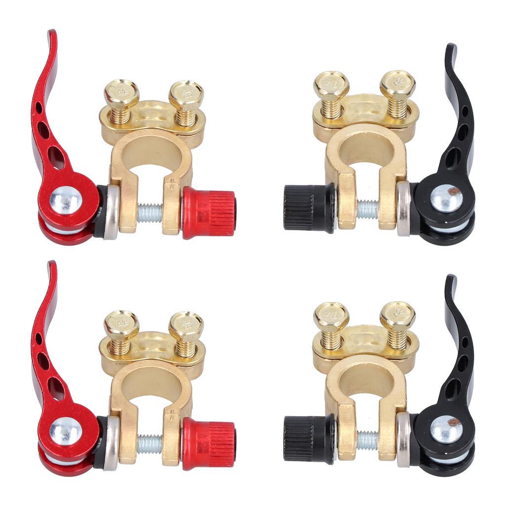 2 Sets Battery Terminal 2 Way Car Connector Clamp Positive Negative for Truck Vehicle X0378