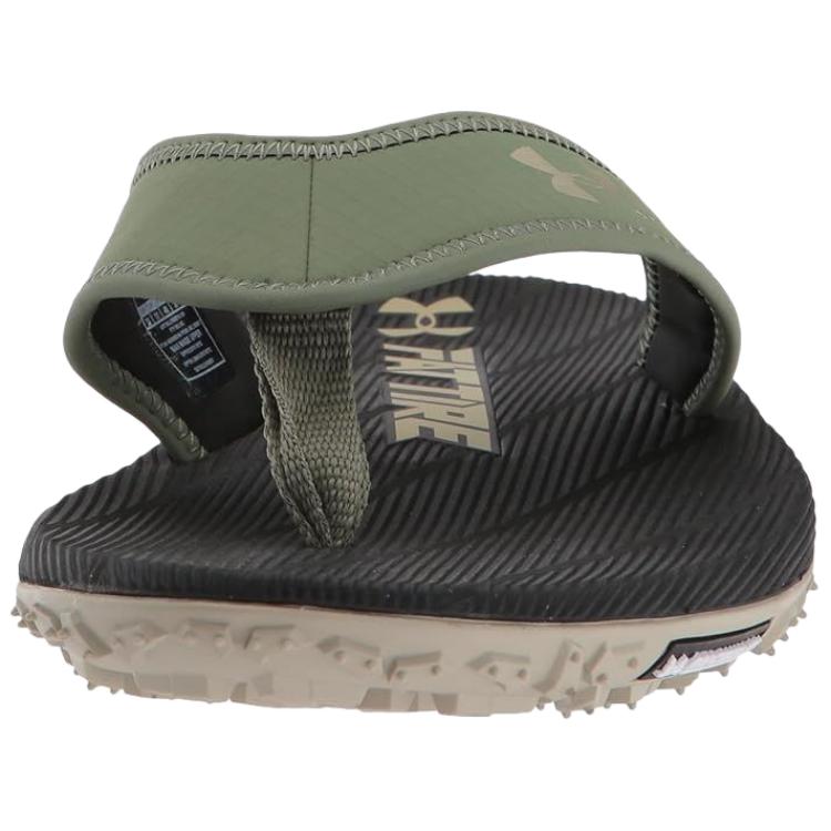 Under Armour Fat Tire Versatile Comfortable Flip Flops Men Footwear Green 1266210-101
