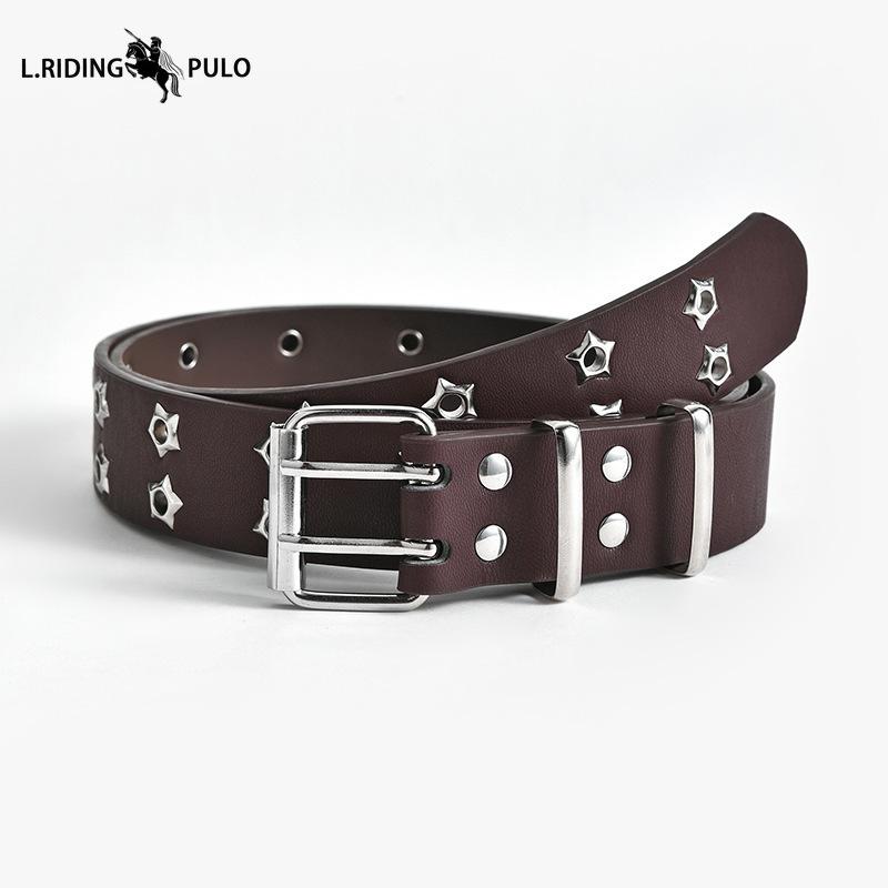 

Корейский панк женский ремень цепь ремень ремень женский украшение универсальный джинсовый ремень Length 110 Width 3.3 темно-коричневого