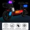 2Pcs Car Solar Charging-Free Anti-Rear Collision And Explosion-Proof Safety Light Motorcycle Brake Tail Light Modified Flash