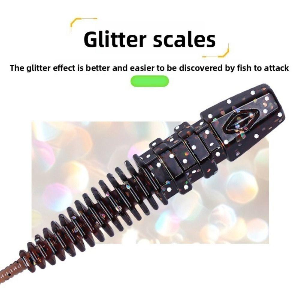 10pcs Set Threaded Light Water Dance Skirt Apron Soft Material Wild Design Needle Tail Swimbait Black Pit Fishing Lure Set