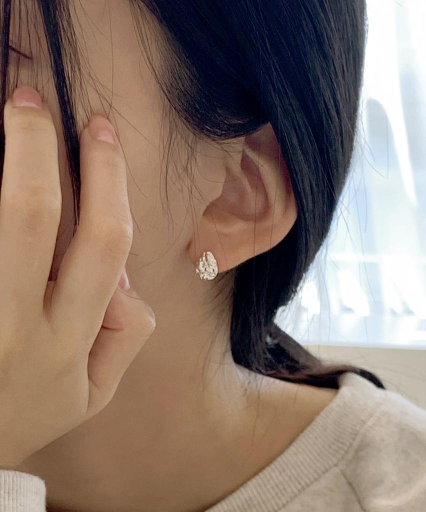 47Bag 925 Silver Heart Teardrop Circle Earrings (3 Types)