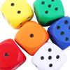 1pcs Soft Elastic Toys Color Solid Point Dice Side Length 6cm Anti Stress Big Sponge Dice Finger Training Toy For Children