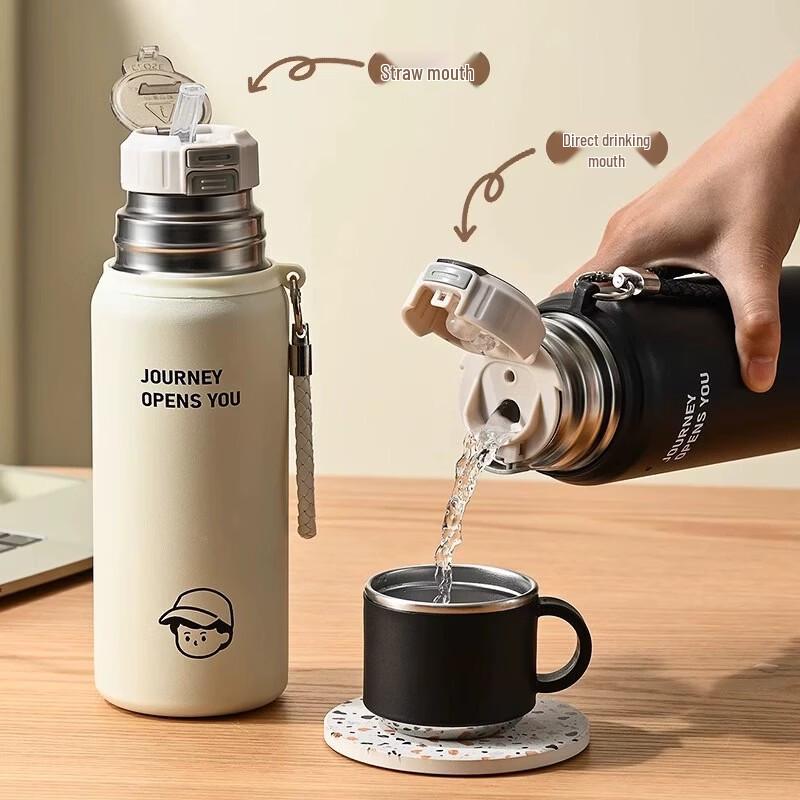 OLOEY Double Drink Stainless Steel Insulated Cup