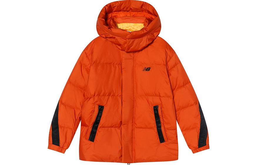 New Balance Down Jackets Unisex Orange Hooded Moderate Other NP943033-ORG L
