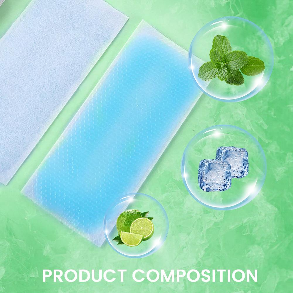 Sumifun 14/35/70 Pcs Cool Cold Gel Forehead Sticker Relieved Fever Discomfort Bring Cool Sense Preventing Heatstroke Outdoors Summer Patch