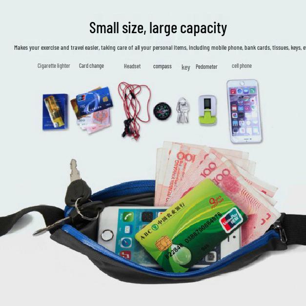 Unisex Waterproof Anti-theft Running & Cycling Waist Bag with Phone Holder