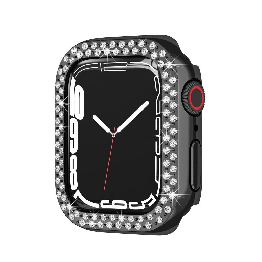 Case Cover Diamond Shell For Apple Iwatch Series 7 Gen 4145mm Protective Bumper