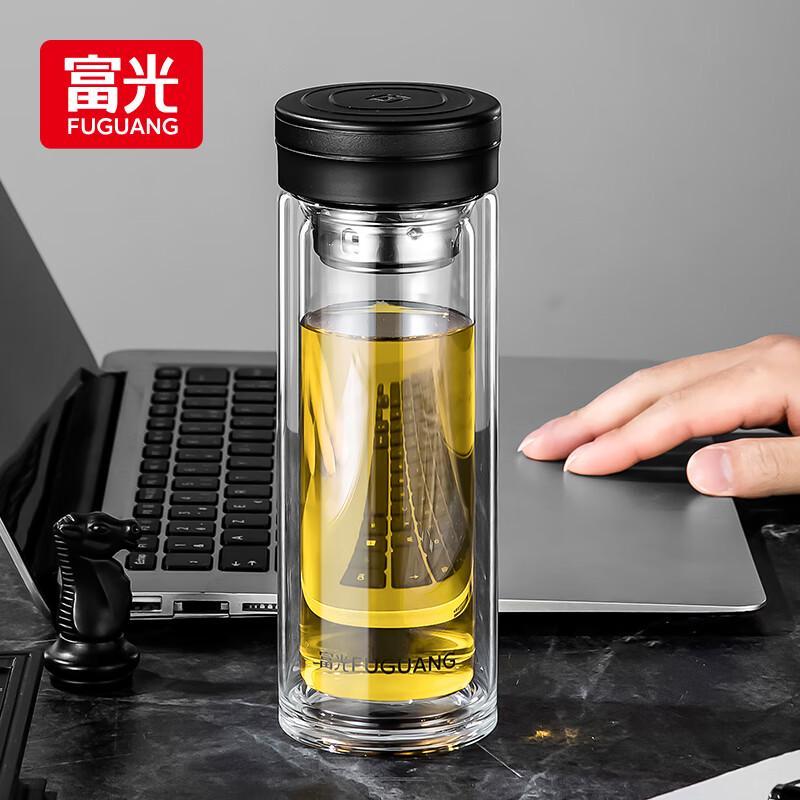 FUGUANG Double-Wall Glass Cup 320ml