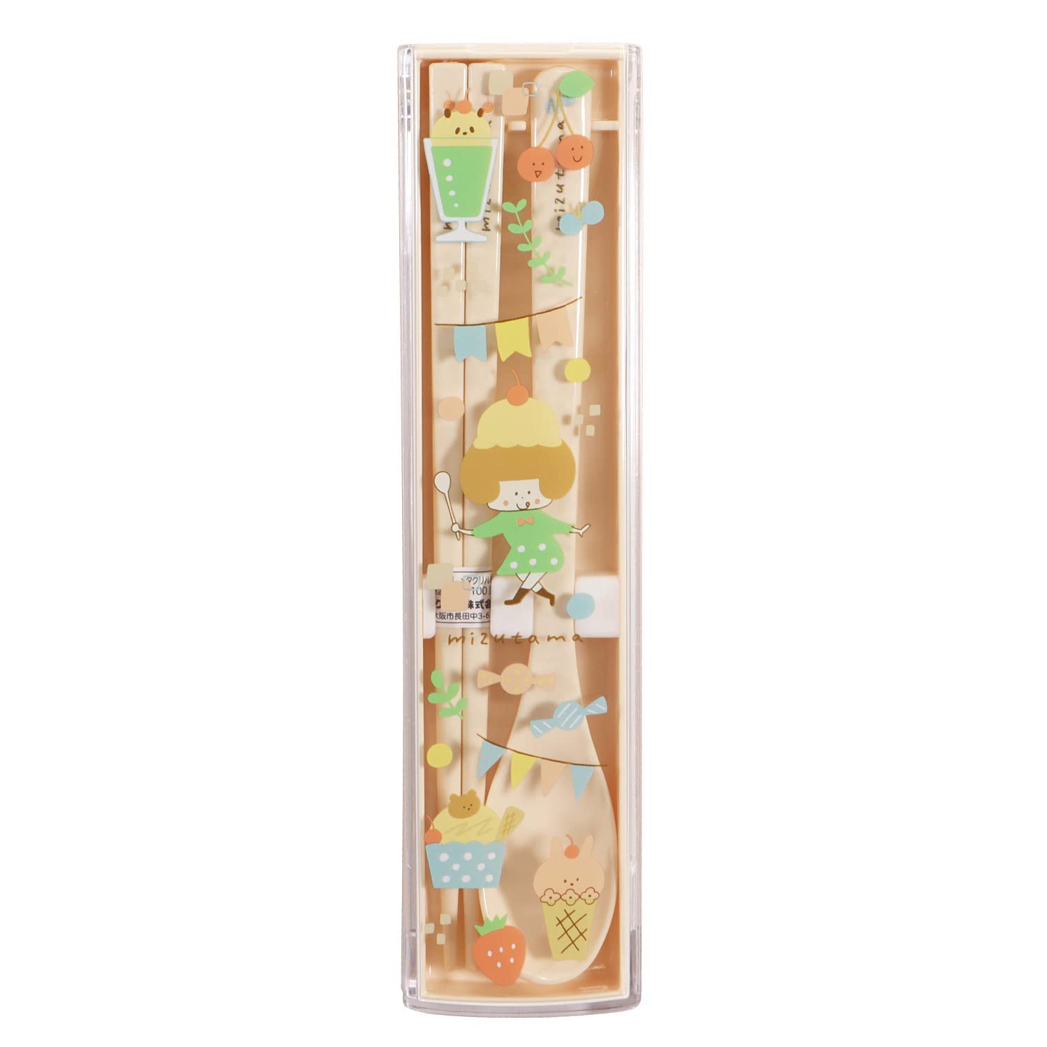 

Набор палочек и ложки Kutsuwa Mizutama MU005 Сделано в Японии