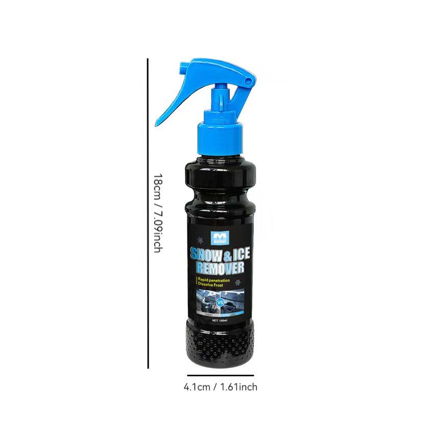 Fast-Acting Car Ice and Snow Spray - Winter Window and Door Handle Defrost, Anti-Freeze Formula