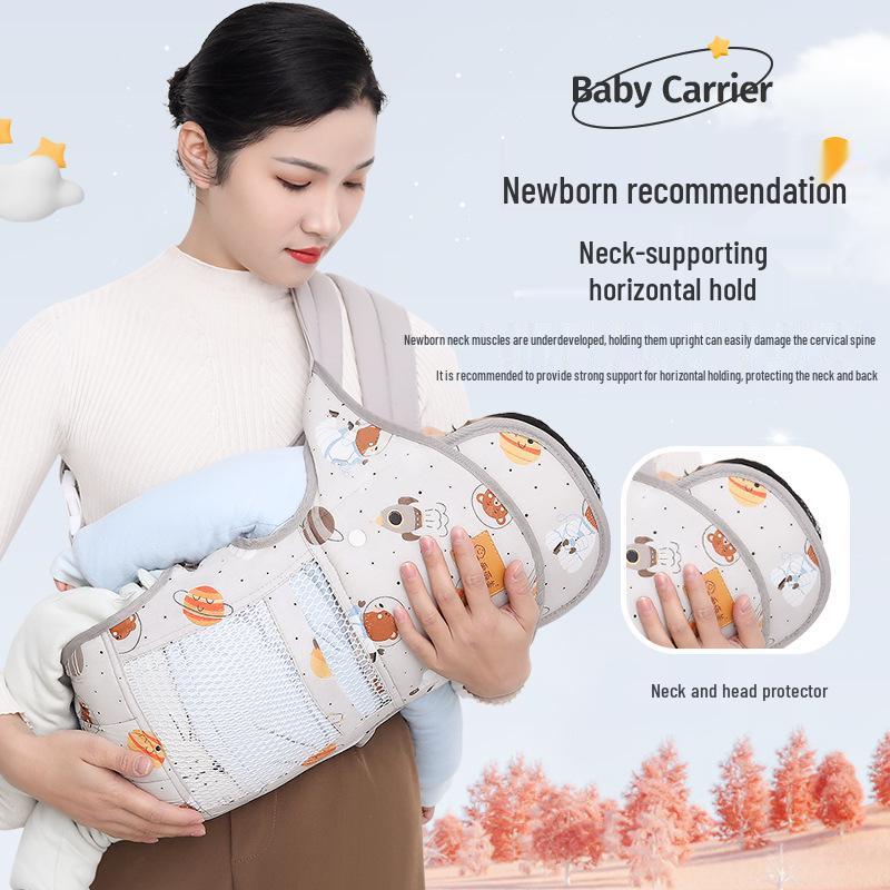 Newborn Dual-Use Front and Back Baby Carrier: Hands-Free, Simple Design for Outings