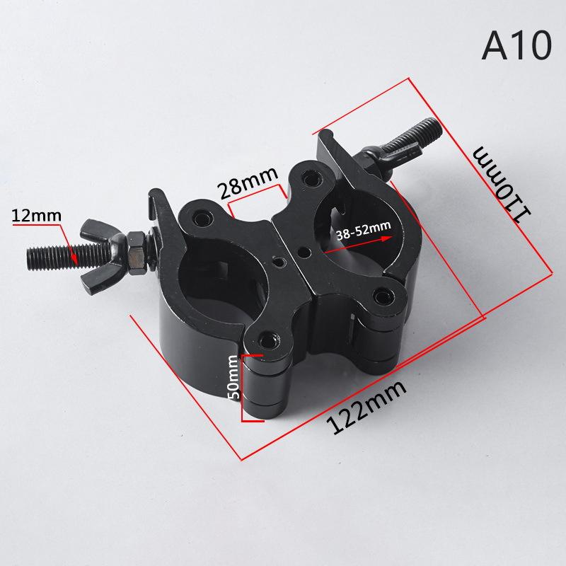 Aluminium Schwenkbare Gerüst Traversen Klemme Bühnenlichthaken Einzel-/Doppelring Schnallenkupplung Rohr 18 - 52MM Für Maximale Belastung 100kg