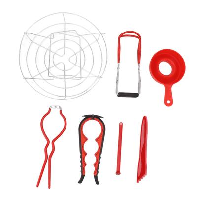 7dílná startovací sada pro zavařování, z nerezové oceli potravinářské kvality, sada na zavařování, sada zavařovacích nástrojů pro domácnost