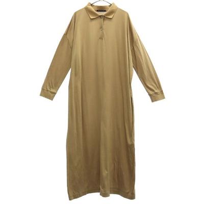 Mizuiro ind fabriqué au Japon Robe-chemise à manches longues Beige Femme Occasion