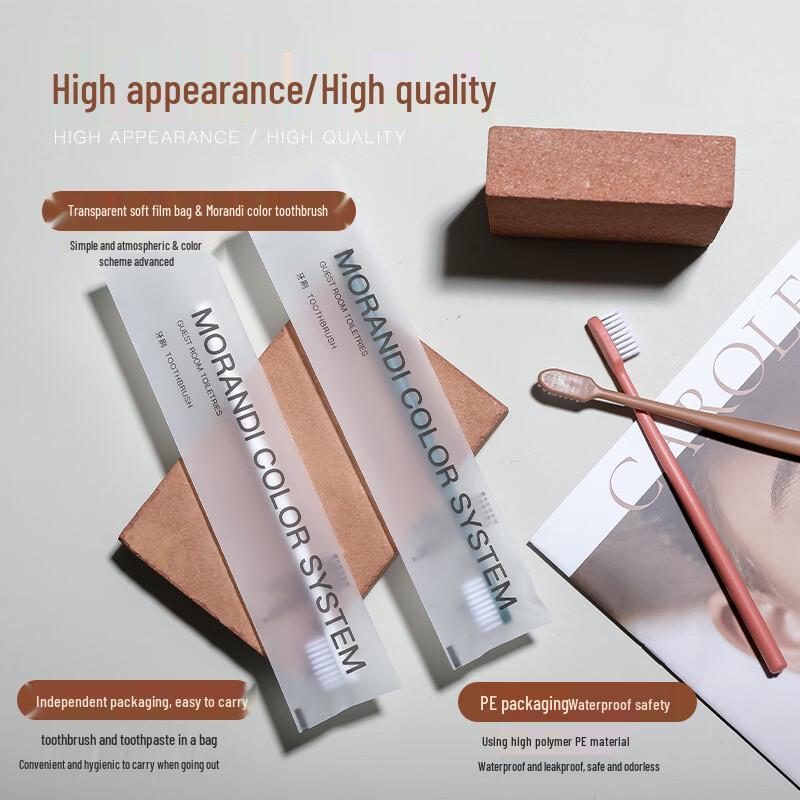 Disposable Toothbrush with Toothpaste Travel Pack