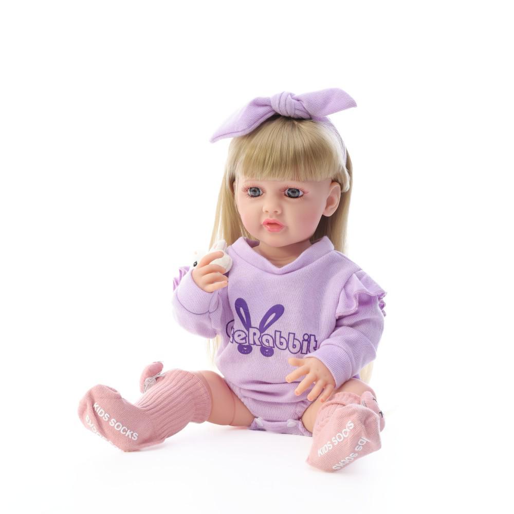 22-inch All-Plastic Reborn Russian-Speaking Baby Doll - Children's Companion Toy