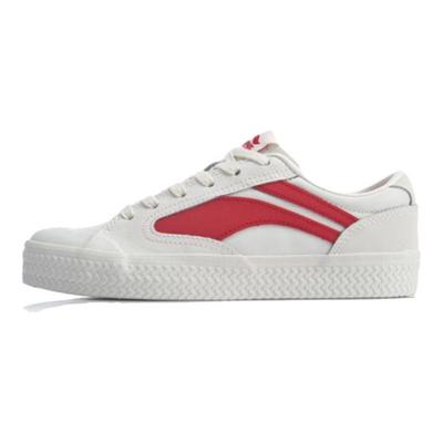 Li Ning Vntg Comfortable Versatile Non-Slip Wear-Resistant Low-Top Skate Shoes Men Sneakers White Red AGCP315-10