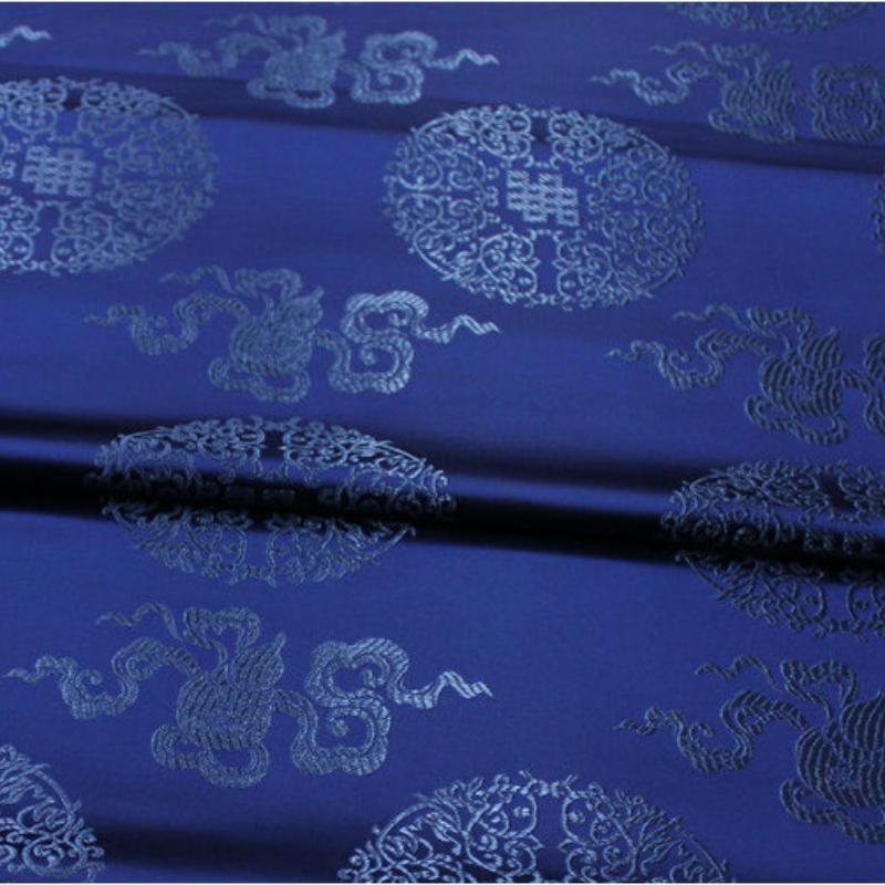 Chinesischer Stil Tang-Kostüm Mongolische Robe Tibetische Robe Ethnische Kostümierung Antikes Jacquard-Brocade-Band Seide Antiker Stoff