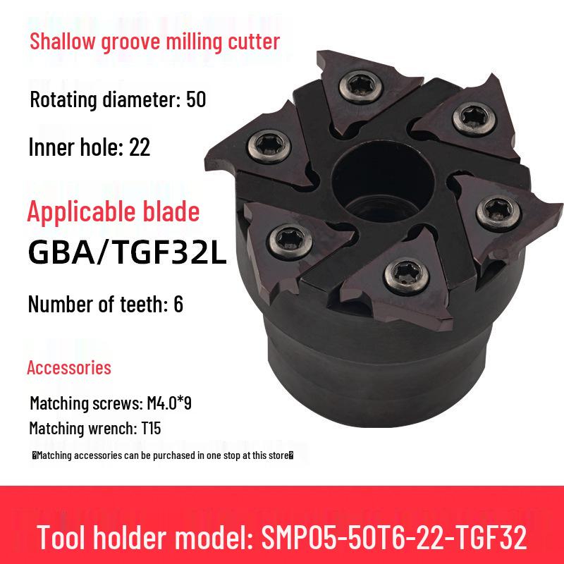 CNC SMP05 Shallow Groove & T-Slot Milling Cutter Holder