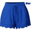 Women Casual Loose Shorts Large Size Lace Drawstring Pants