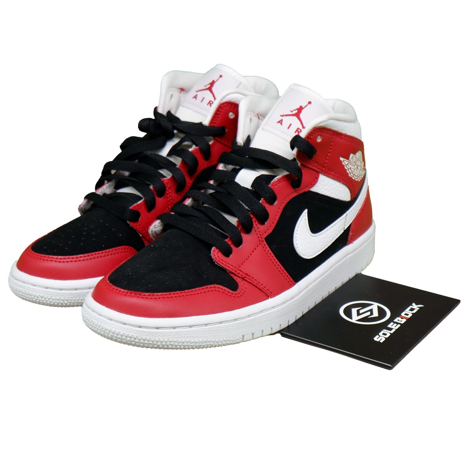 Air Jordan Wmns Air Jordan 1 Mid Gym Red Black BQ6472-601 35.5