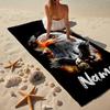 Custom Name Ultra-Soft Beach Towel with Eagle Theme,Ideal for Pool - Camping, Diving - Perfect Travel Essential, Vibrant Beach Towel.