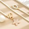 Summer Beach Starfish Sweater Chain Imitation Shijia Pearl Necklace Long Beaded Pentagram Long Necklace