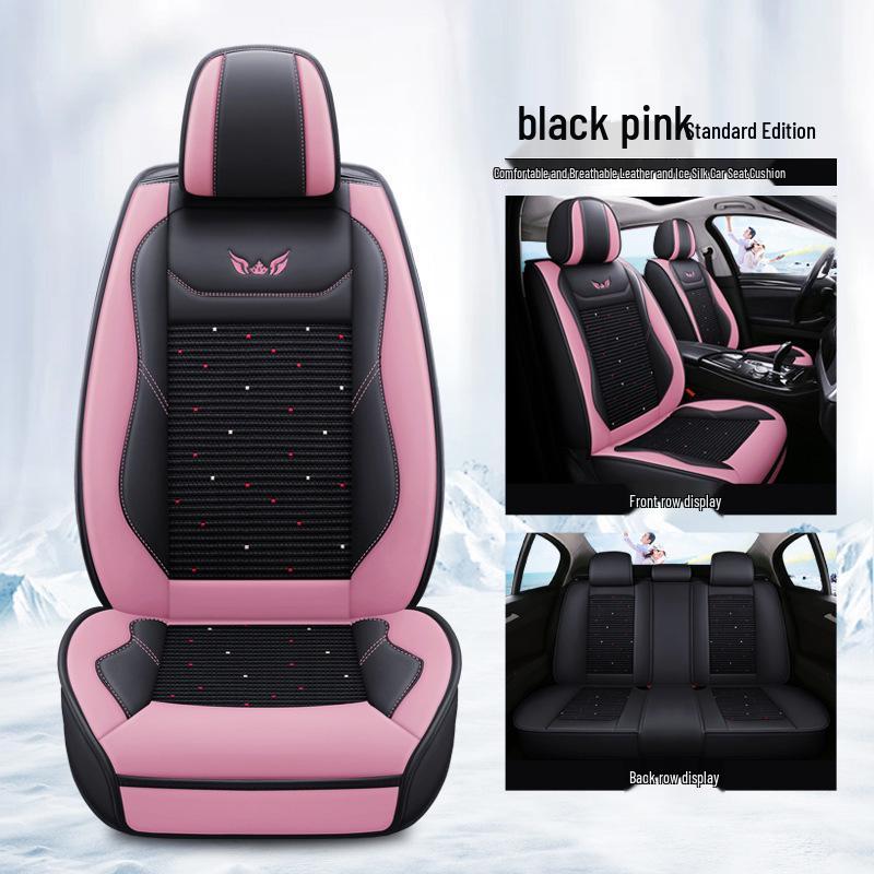 

Универсальные кожаные мультяшные чехлы на автомобильные сиденья на все сезоны - Совместимы с Reina, MG, K3, K5, Elantra Standard