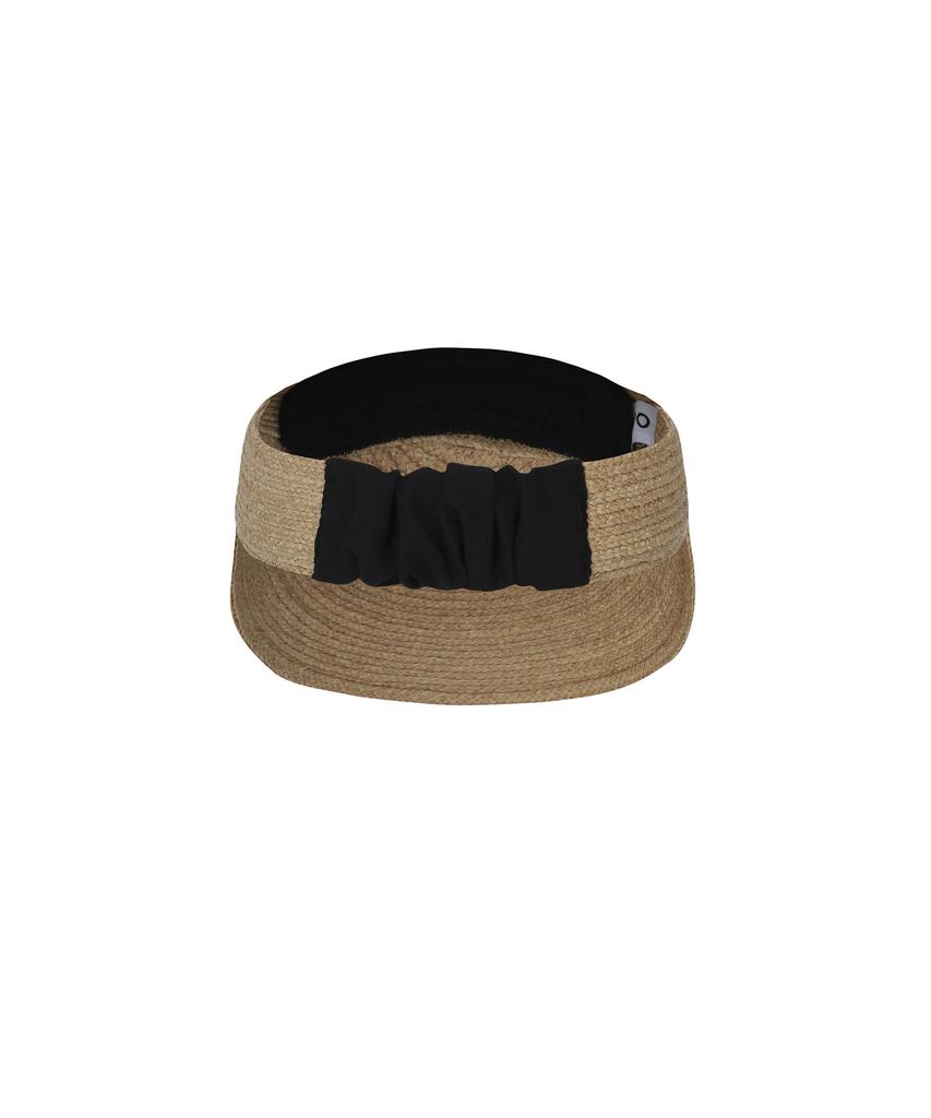 Peulleibu Raffia Elastic Sunvisor_Natural
