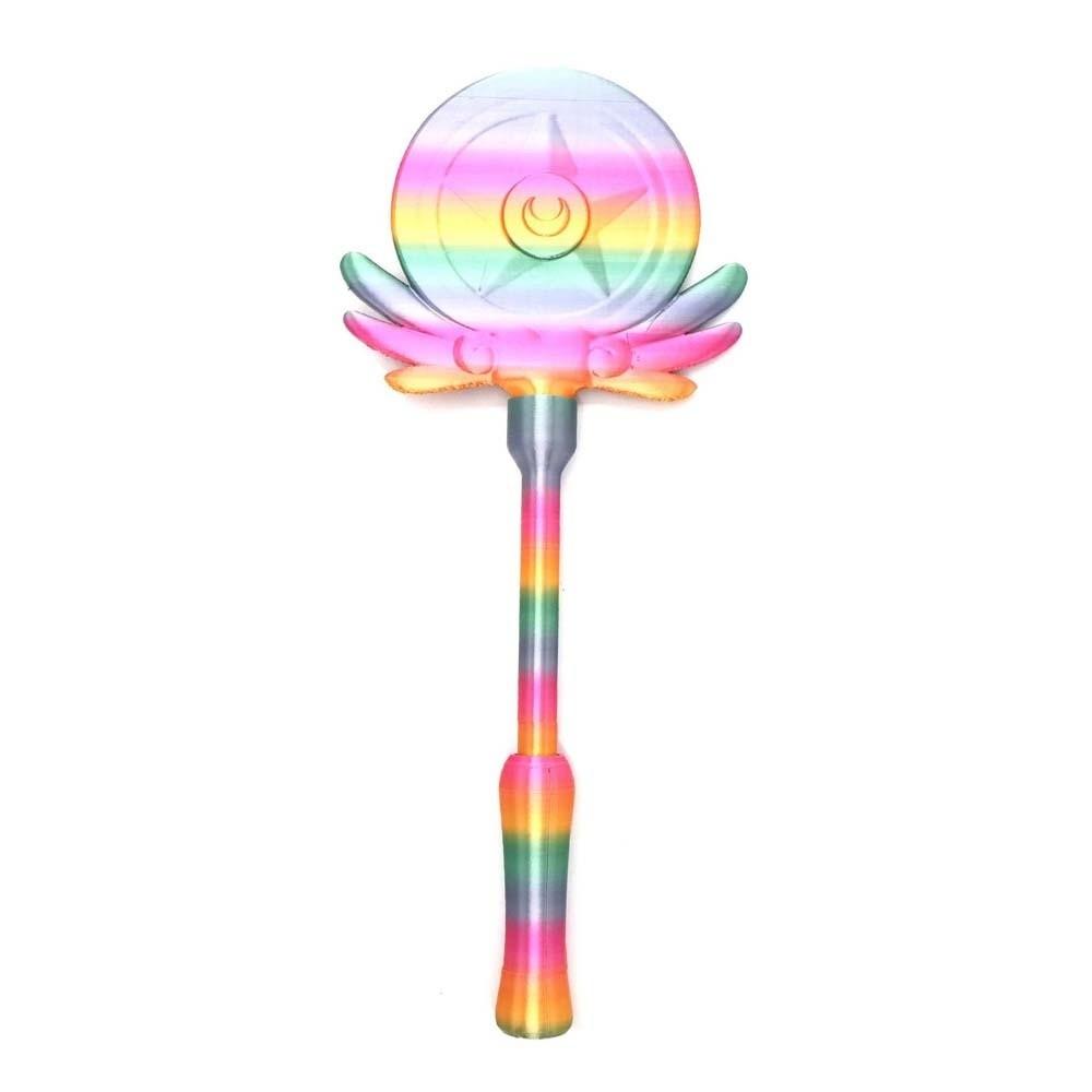 

Creative 3D Printed Wand Tap To Pay Detachable Rainbow Color Contactless Payment Sleeve Funny Portable Moon Magic Wand Holder