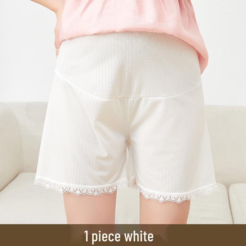 Summer Ice Silk Maternity Anti-Exposure Safety Shorts - Loose, Breathable, and Suitable for Outerwear