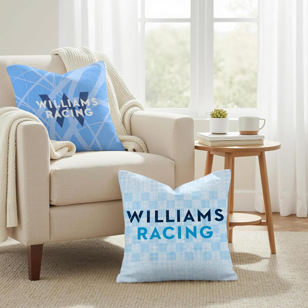 WWilliams Racing Cushion Cover Natural Linen Organic Fabric DoubleSided Printing Couch Pillow Covers Home Decor