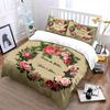 Biblical Floral Set For Home Decor Kid'S And Adults' Bedroom Decor, Exquisite Three-Piece Bedding Set Gift