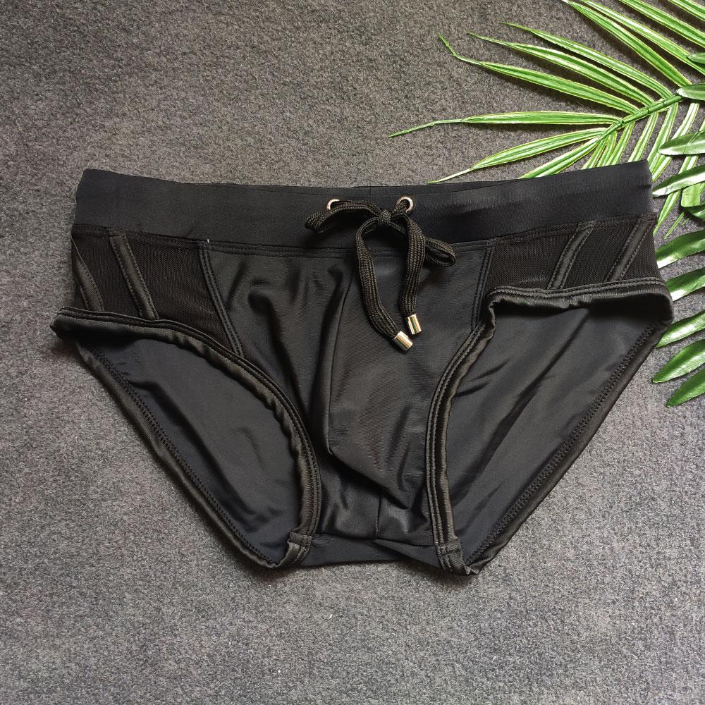 Men's Fashion Pride Day Swimming Briefs Low Waist Plus Size Summer Beach Wear