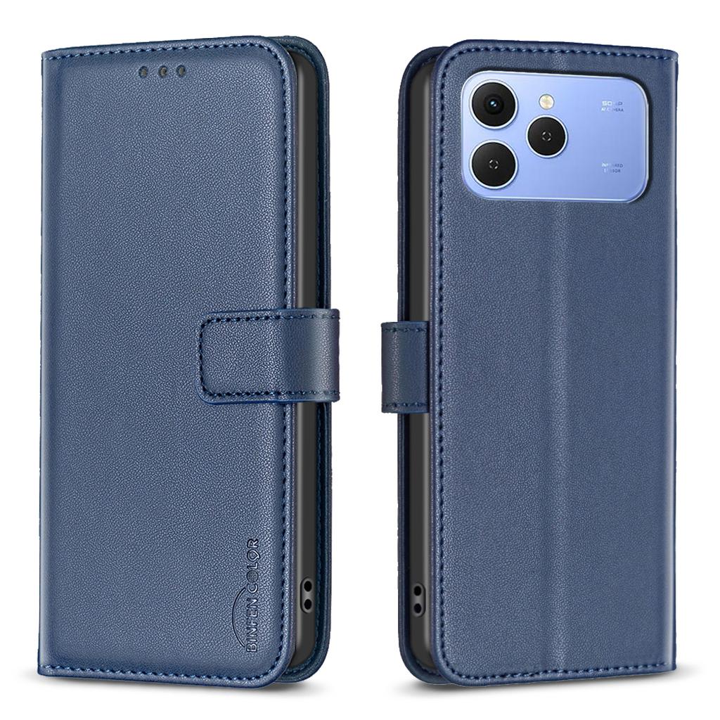 For TECNO Spark 40 4G Phone Case BINFEN COLOR BF17 Wallet Folio Flip Leather Cover