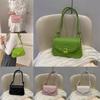 Trendy Pink Green Black White Pu Leather Womens Crossbody Bag With Magnetic Closure And Phone Pocket