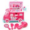 Girls Play House Educational Toys, Simulated Dresser Makeup Toy Set, Multi-Functional Storage Bus