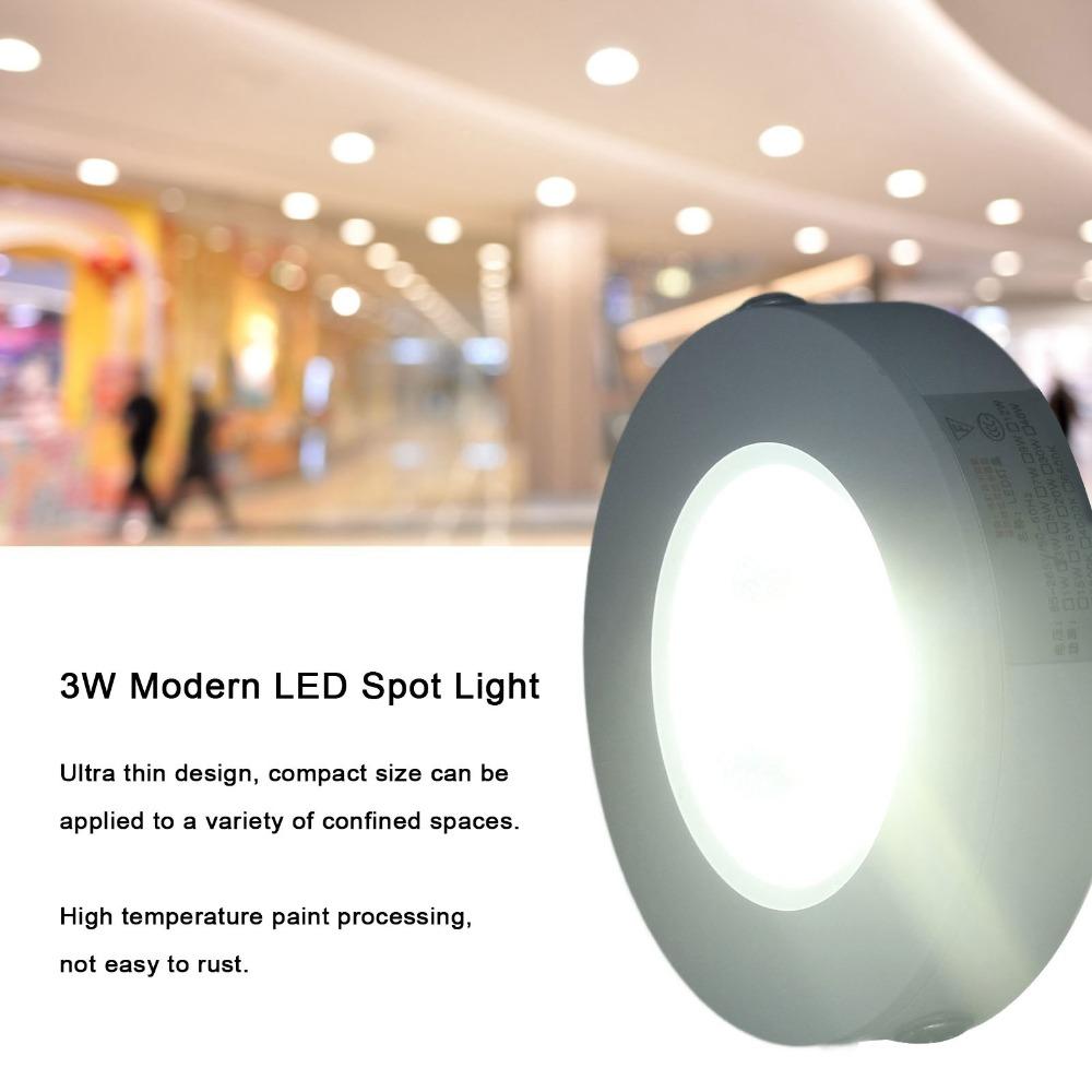 Aluminum Recessed Ceiling Light 3W COB LED Downlight Modern Ceiling Lamp  Cabinets