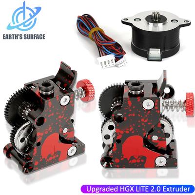 Aufgerüsteter HGX LITE 2.0 Extruder Schrägverzahntes Großes Zahnrad POM Antriebsextruder Doppelgetriebe Camouflage Vollmetall 3D-Druckerzubehör