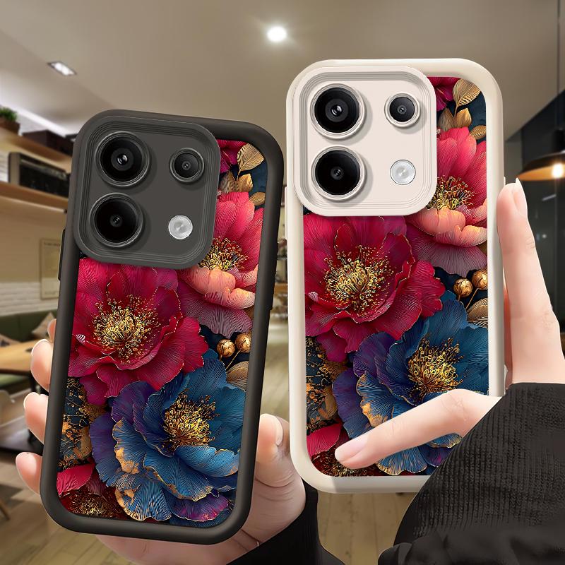 Custodia Floreale in TPU per Redmi Note 14 Pro Plus Note13 12 11 10 Note 13 Pro+ 12S 11S 10S 10Pro 9 8 Cover Morbida in Silicone Antiurto