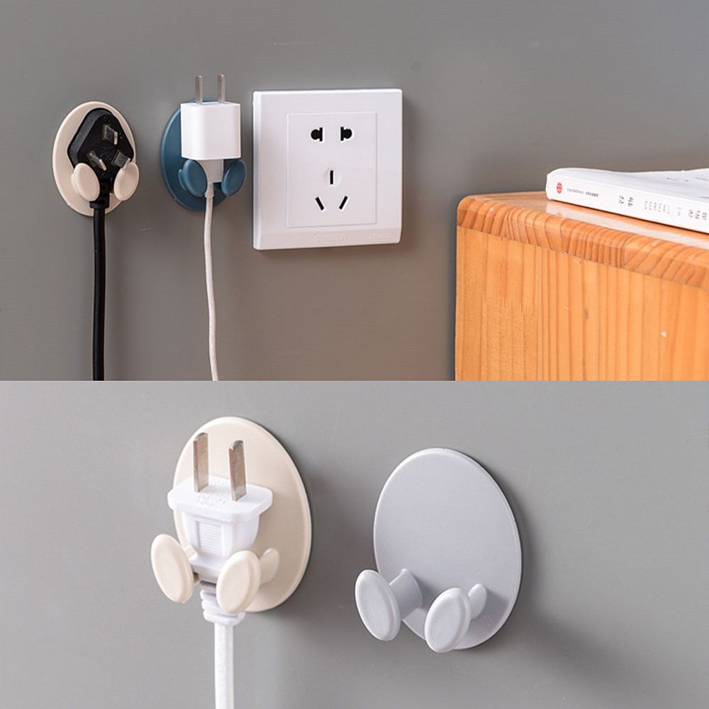 Kitchen Accessories Punch-free Holder Power Plug Socket Hanger Racks Wall Storage Hook