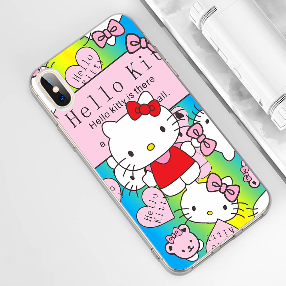 Husa Hello Kitty Girl KT59 pentru Samsung A04 A14 A23 A34 A54 M23 M33 M52 M53 Realme 10 9 C30S C35 C55 VIVO Y02S Y21 Y33S Y51 X80 Pro Husa transparenta