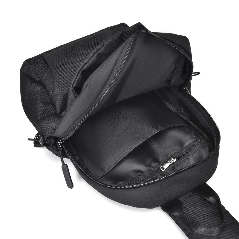 New Men's Simple Breast Bag Campus Fashion Trend Wear-resistant Shoulder Bag Outdoor Large-capacity Oblique Span Bag