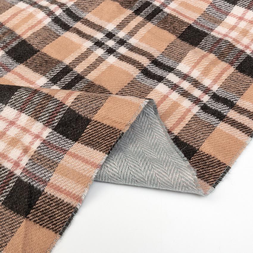 High-End Women's Double-Sided Herringbone Plaid Cashmere-Feel Scarf & Shawl
