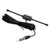 NEW-1X Black Universal Car Boat Stereo AM FM Dipole Antenna Adhesive Mount Glass Antenna Radio Antenna