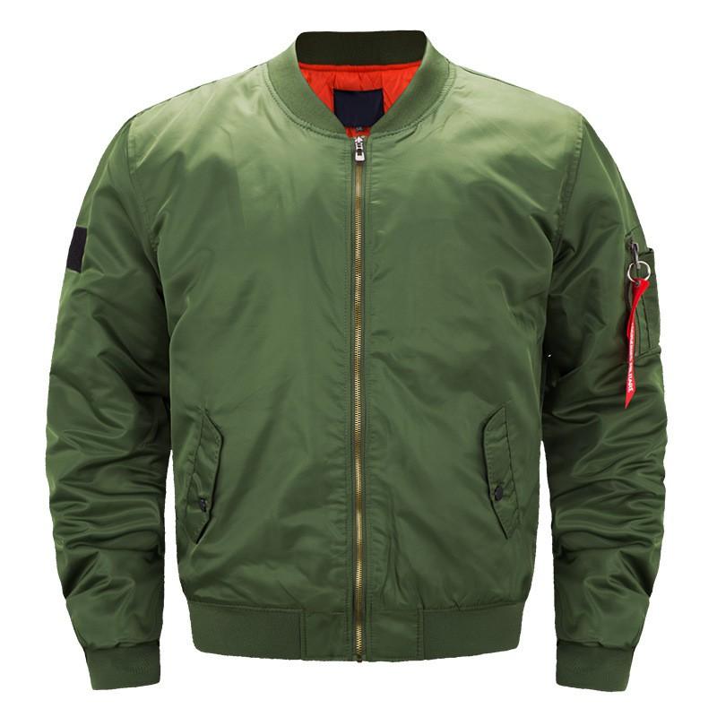Mens Oversized Nylon Pilot Jacket Winter
