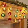1PC 1.5m 10 lights electroplated star light string Christmas tree pendant ambient light string Interior decoration Christmas